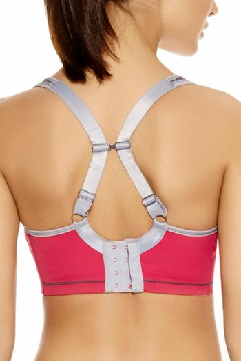 Freya Active Sonic Underwired Spacer Bra, Hot Crimson, Converted Back View
