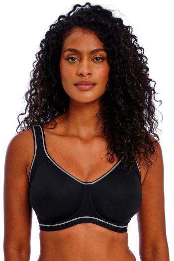 Freya Active Sonic Underwired Spacer Bra, Storm, Front View