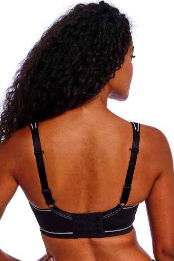 Freya Active Sonic Underwired Spacer Bra, Storm, Regular Back View