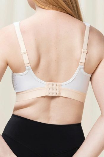 Triumph Triaction Extreme Lite Sports Bra, White, Back View