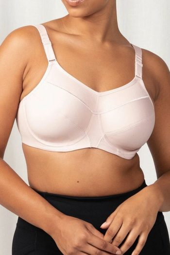 Triumph Triaction Ultra W Sports Bra, Fig Pink, Front View