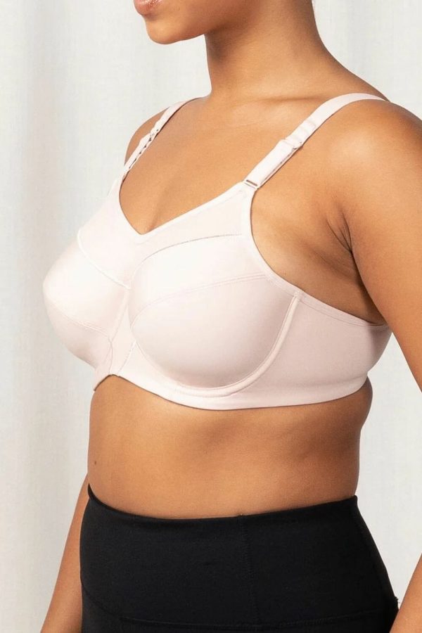 Triumph Triaction Ultra W Sports Bra, Fig Pink, Side View