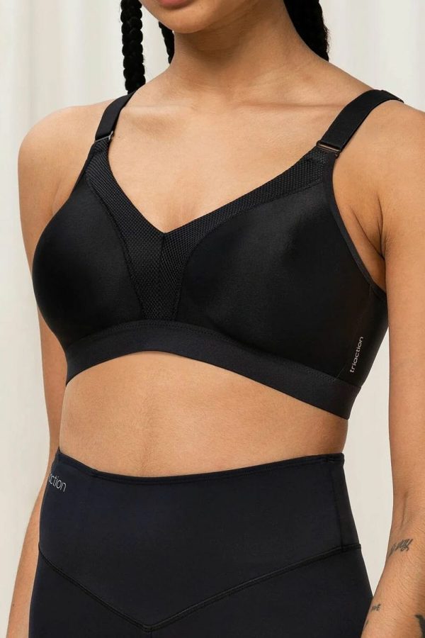 Triumph Triaction Wellness Wirefree Bra, Black, Front