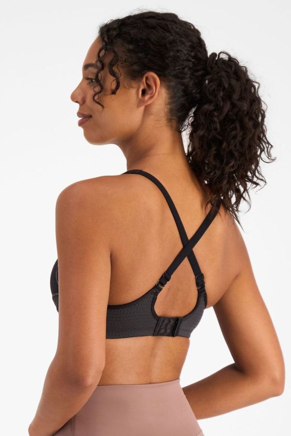 Berlei Electrify Contour Bra, Black, Crossed Back View
