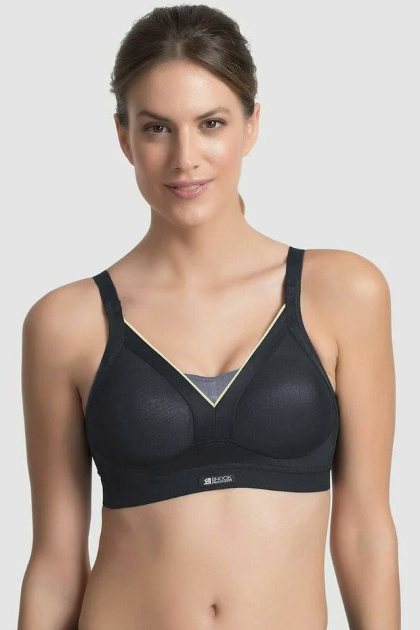 Shock Absorber Active Shaped Support Bra, Slate Grey, Front View