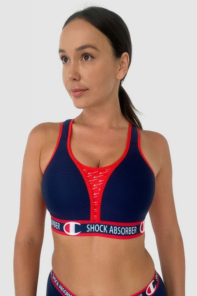 Shock Absorber Ultimate Run Bra Padded Navy Sports Bras Direct