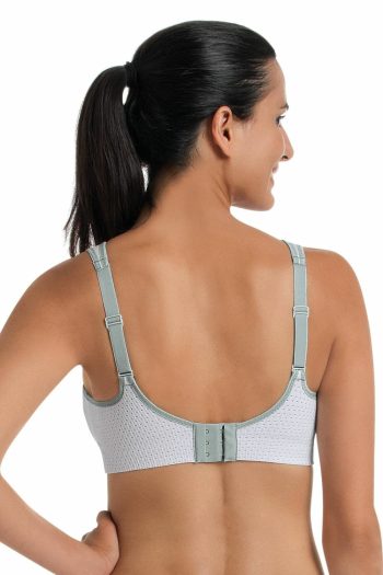 Anita Active Air Control Delta Pad Sports Bra, White, Back View