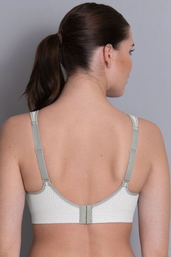 Anita Active Air Control Delta Pad Sports Bra, White, Back View
