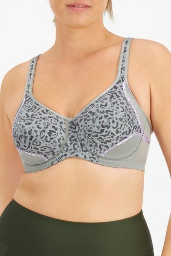 Berlei Electrify Mesh Underwire Bra, Calming Current, Front View
