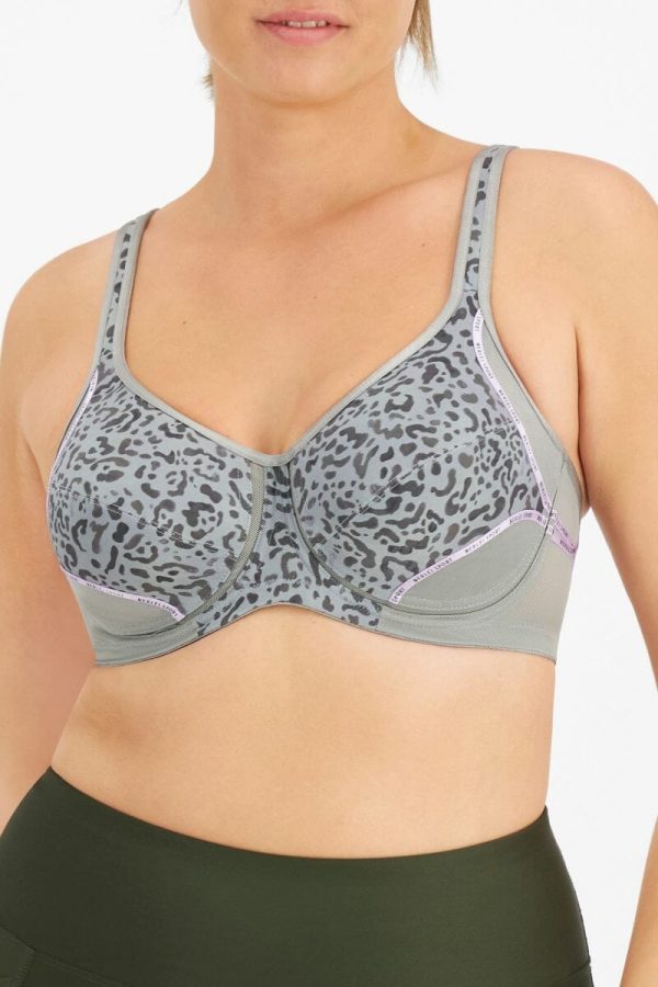 Berlei Electrify Mesh Underwire Bra, Calming Current, Front View
