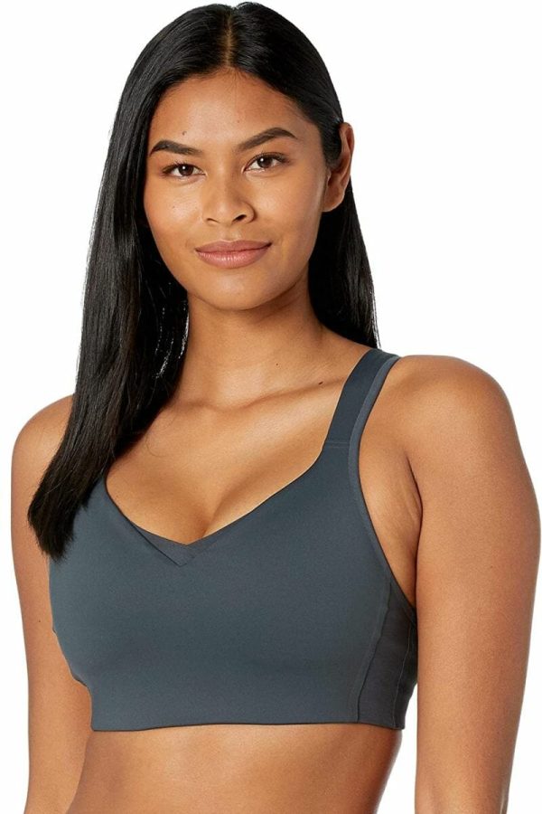 Brooks Drive Convertible Run Bra - Asphalt