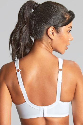 Panache Power Underwired Sports Bra, White, Regular Back View