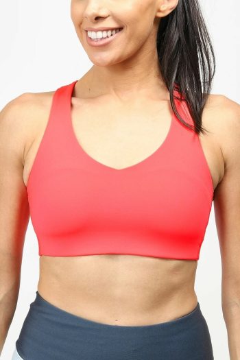 Puma High Impact to the Max Training Bra, Sunset Glow, Front View