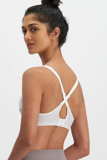 Berlei Electrify Contour Bra, White, Crossed Back View