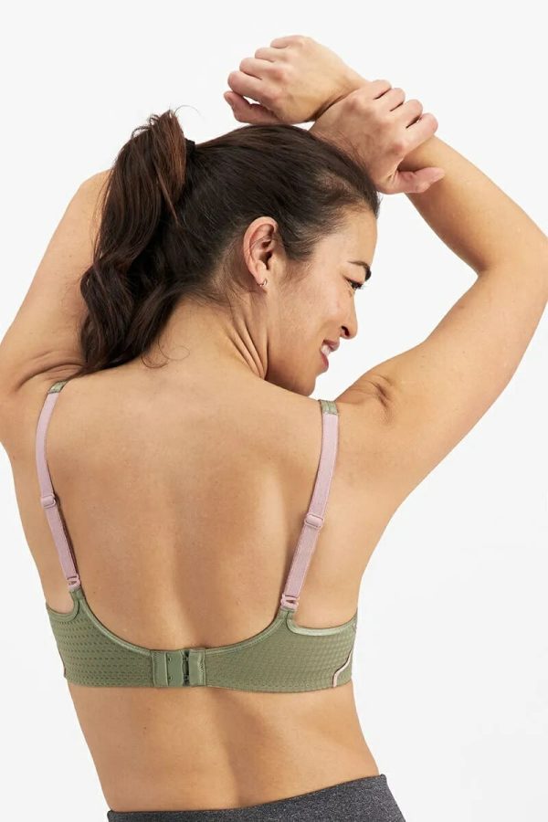Berlei Electrify Mesh Underwire Bra, Bushland, Regular Back View