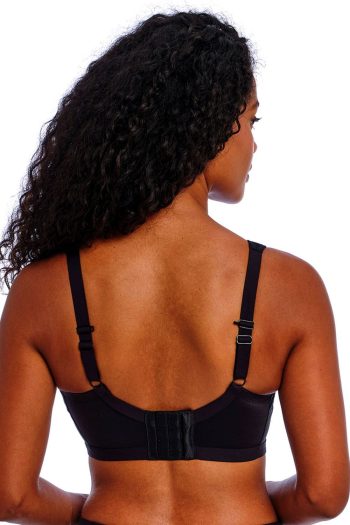 Freya Active Dynamic Non-Wired Sports Bra, Black, Regular Back View