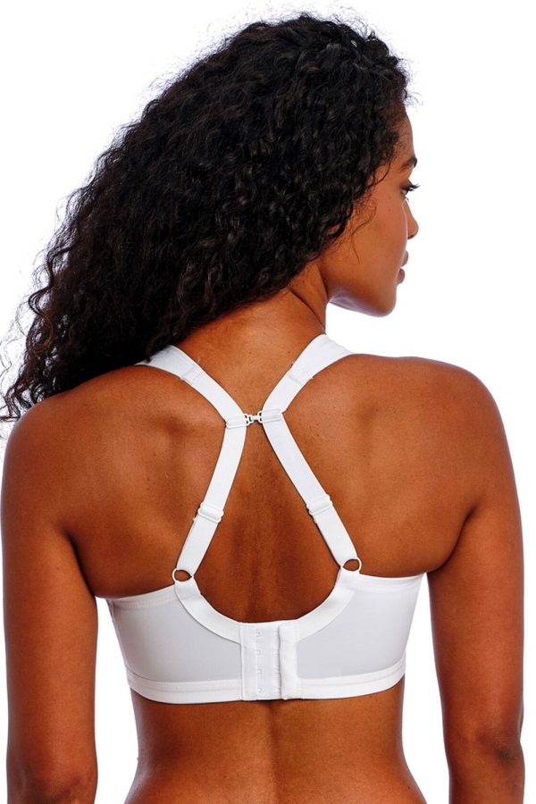 Freya Active Dynamic Non-Wired Sports Bra_White_Clipped Back View