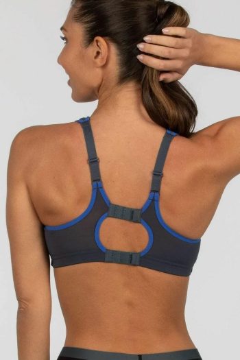 Shock Absorber Active Multi Sports Support Bra, Dark Grey, Back View