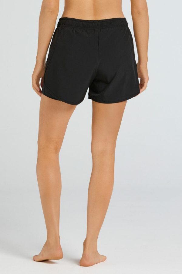 Abi and Joseph Action High Performance Short, Black, Back View