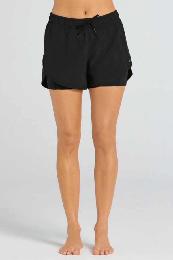 Abi and Joseph Action High Performance Short, Black, Front View