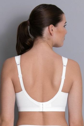 Anita Active Light and Firm Sports Bra, White, Back View