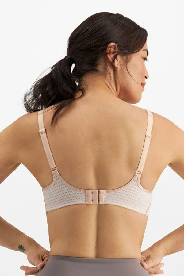 Berlei Electrify Mesh Underwire Bra, Nude Glow, Regular Back View