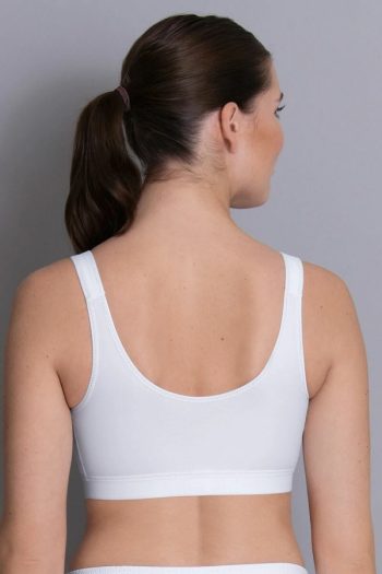 Anita Active Frontline Open Sports Bra, White, Back View