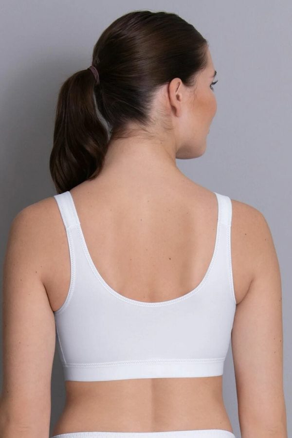 Anita Active Frontline Open Sports Bra, White, Back View