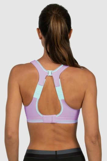 Shock Absorber Ultimate Run Bra, Lavender, Back View