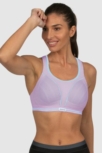 Shock Absorber Ultimate Run Bra, Lavender, Front View