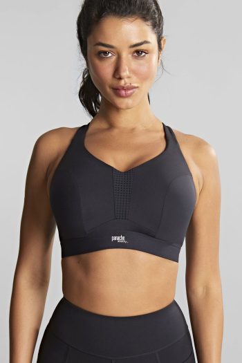 Panache Sport Endurance Underwired Sports Bra, Black, Front View