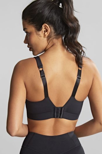 Panache Sport Endurance Underwired Sports Bra, Black, Regular Back View