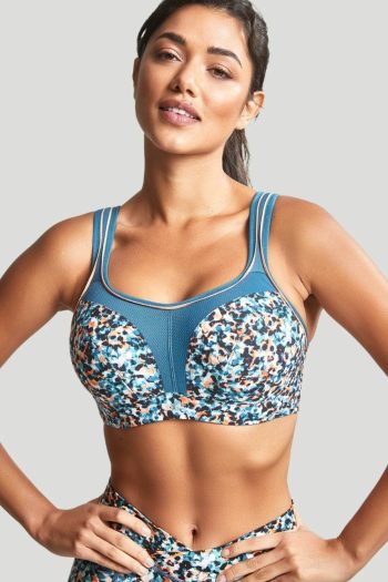 Panache Underwired Sports Bra, Animal Abstract, Front View