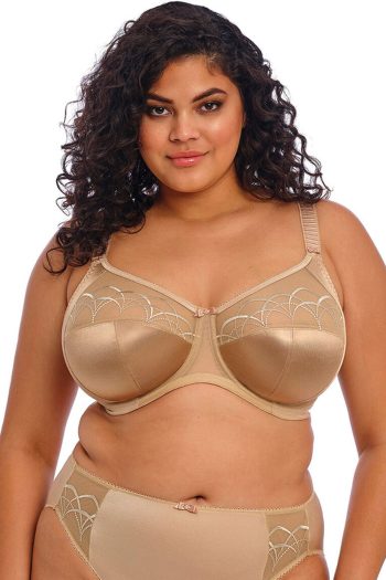 Elomi Cate Full Cup Banded Bra, Hazel, Front View