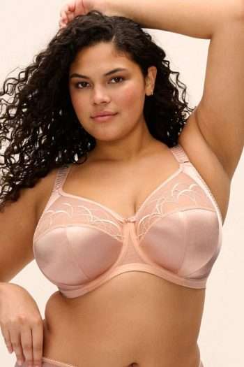 Elomi Cate Full Cup Banded Bra, Latte, Front View