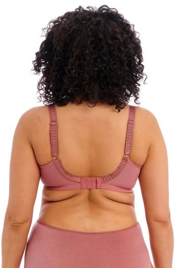 Elomi Cate Full Cup Banded Bra, Rosewood, Back View