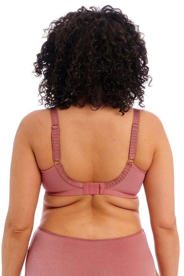 Elomi Cate Full Cup Banded Bra, Rosewood, Back View