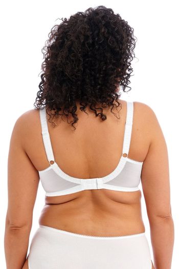 Elomi Cate Full Cup Banded Bra, White, Back