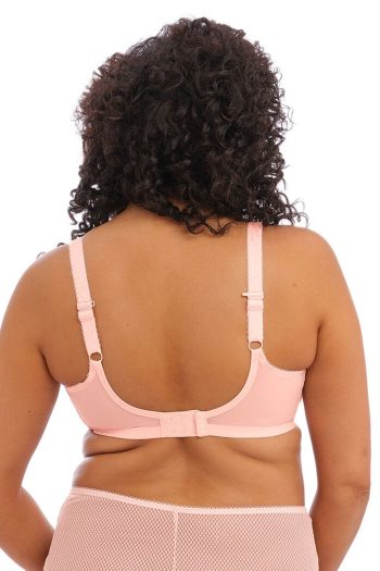 Elomi Charley Stretch Plunge Bra, Ballet Pink, Regular Back View