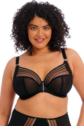 Elomi Matilda Plunge Bra_Black, Front View
