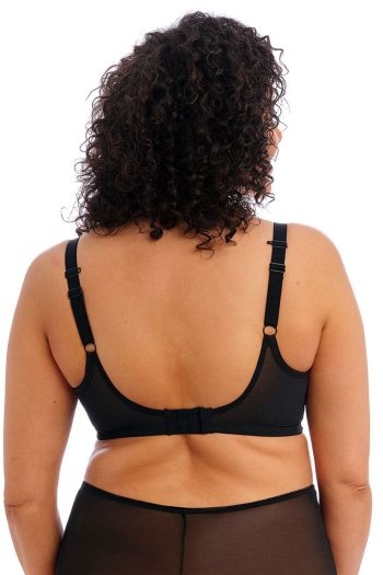 Elomi Matilda Plunge Bra, Black, Regular Back View