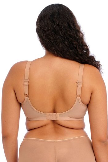 Elomi Matilda Plunge Bra, Cafe Au Lait, Regular Back View