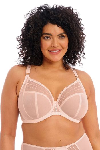 Elomi Matilda Plunge Bra, Pearl Blush, Front View