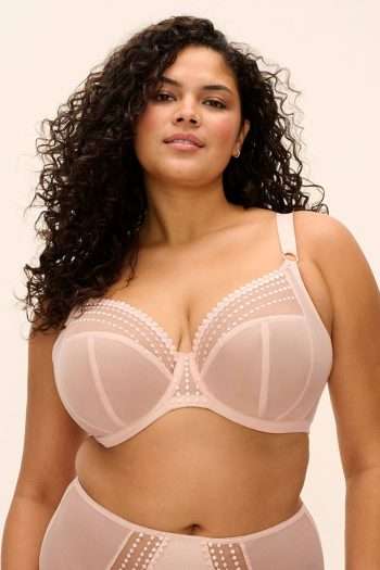 Elomi Matilda Plunge Bra, Pearl Blush, Front View