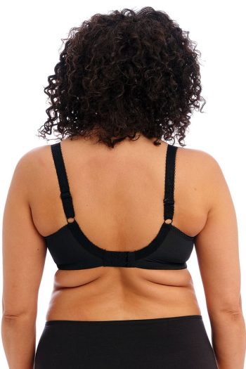 Elomi Morgan Stretch Banded Bra, Black, Back View