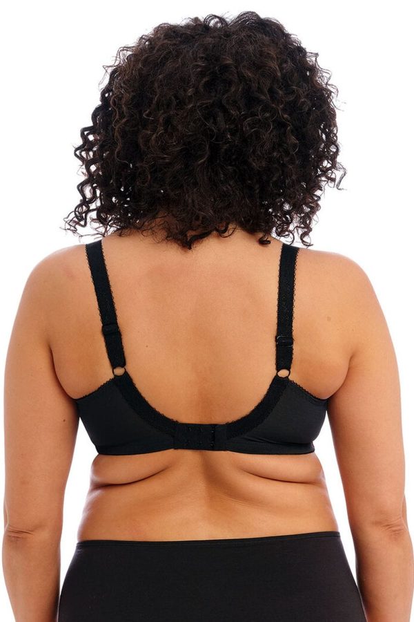 Elomi Morgan Stretch Banded Bra, Black, Back View