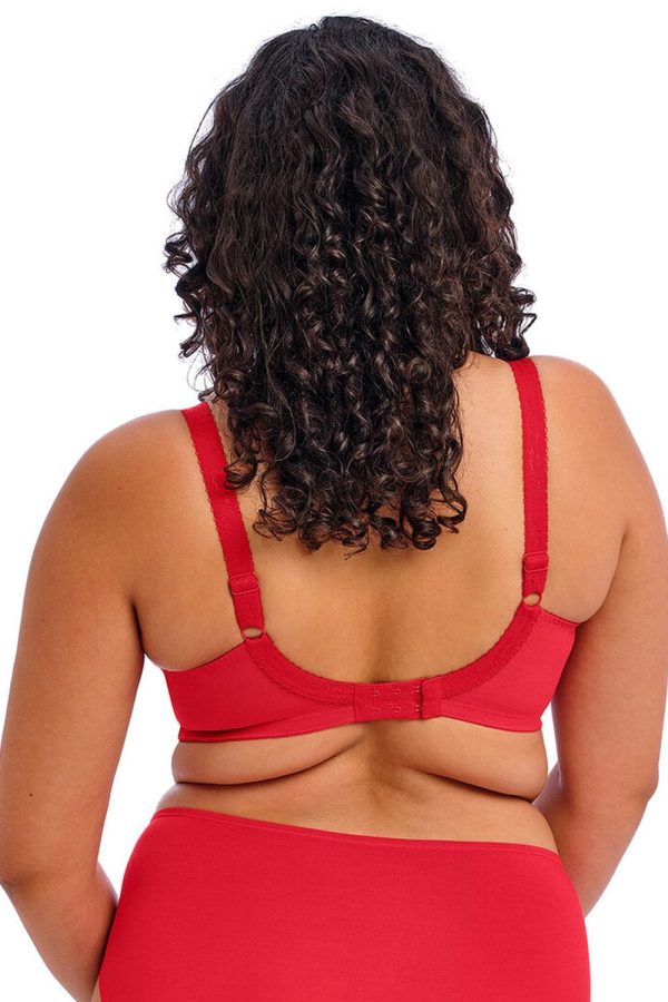 Elomi Morgan Stretch Banded Bra, Haute Red, Back