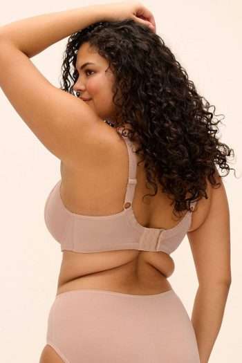 Elomi Morgan Stretch Banded Bra, Sahara, Back View