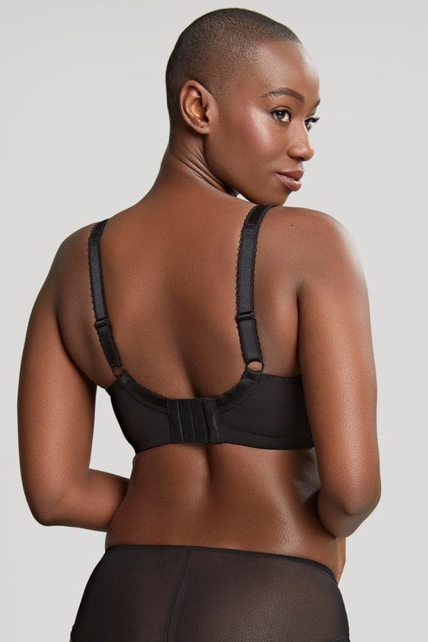 Panache Clara Full Cup Bra, Black, Back View