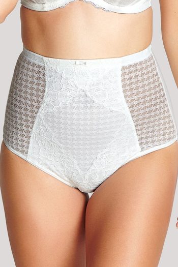 Panache Envy High Waist Brief, Ivory, Front View